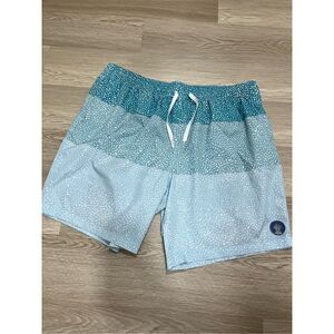 Chubbies Trunks XXL Mens Blue Green Swim Shorts 7 inch inseam